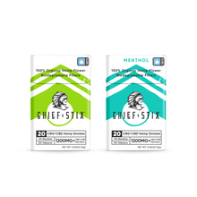 Load image into Gallery viewer, Chief Stix 20ct CBD + CBG Hemp Smokes